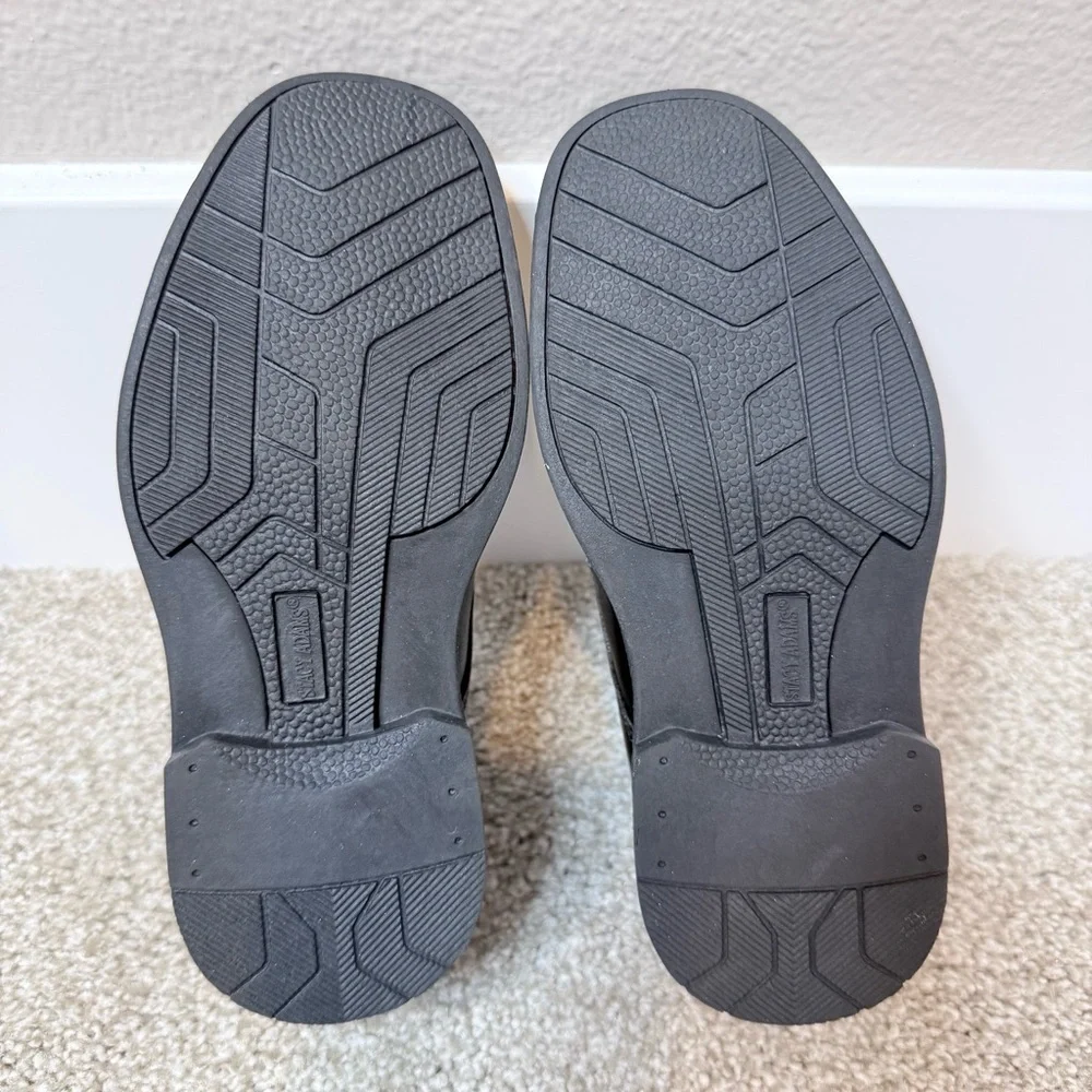 Stacy Adams boys size 9M black lace up dress shoes